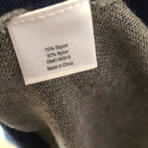 a.n.a Women’s Top Navy Gray Size S New - Picture 7 of 7